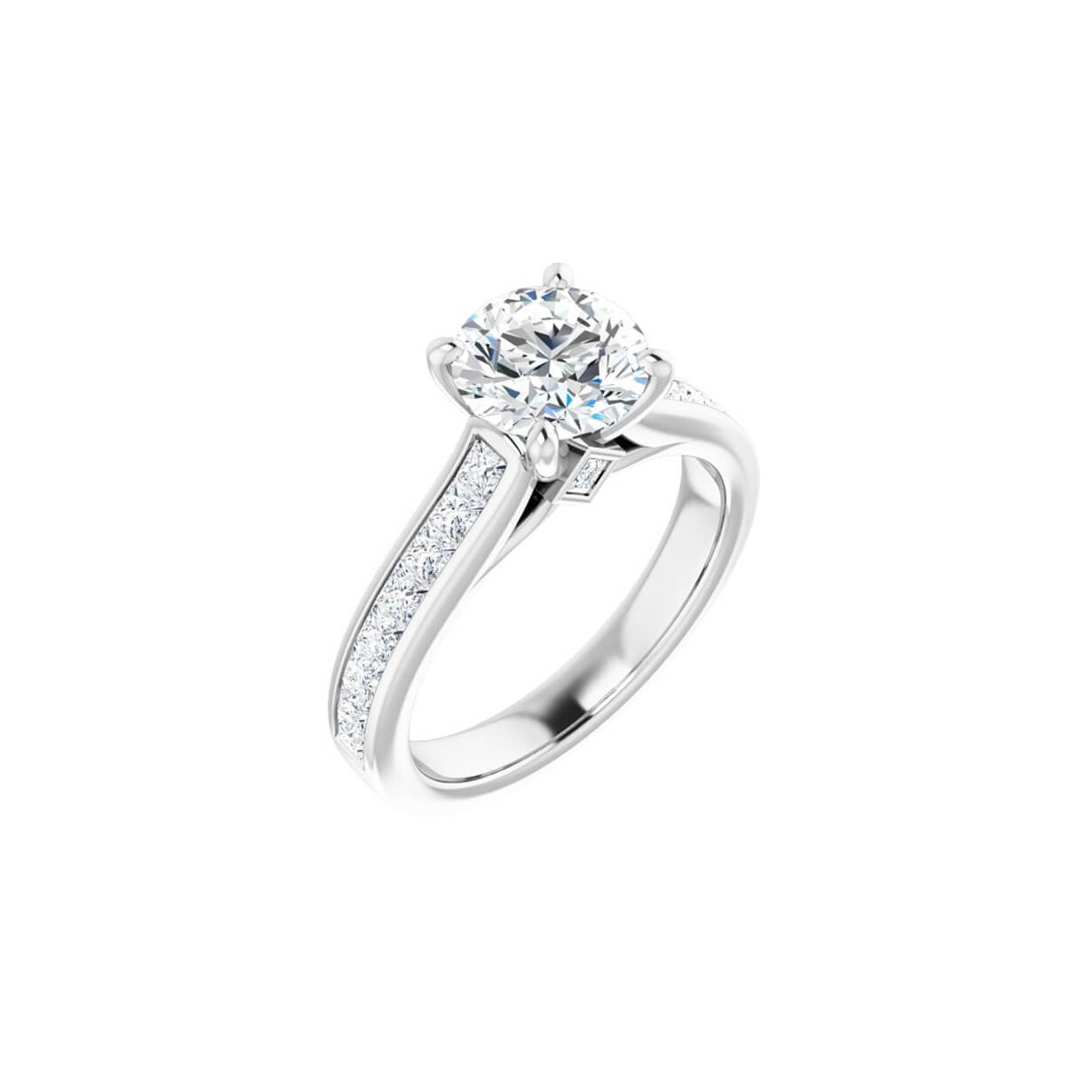 Crystal Anniversary Wedding Band - Image 4