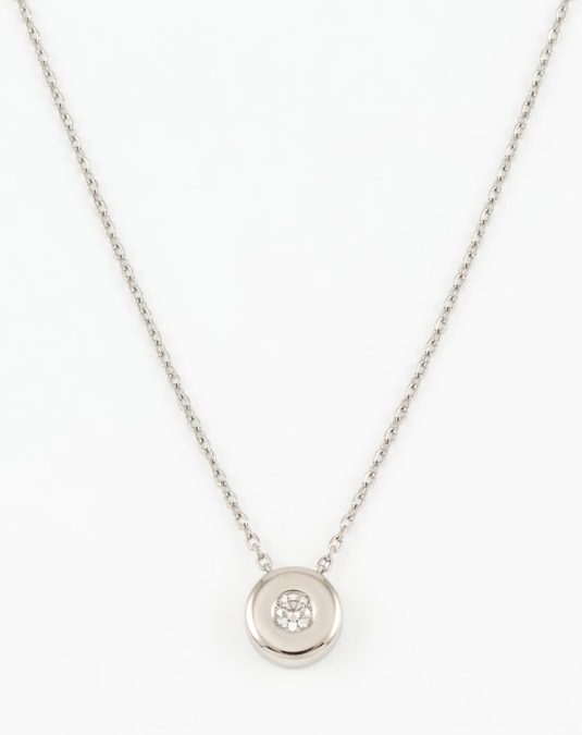 Lunelle Disc White Gold Lab-Grown Diamond Jewelry Set