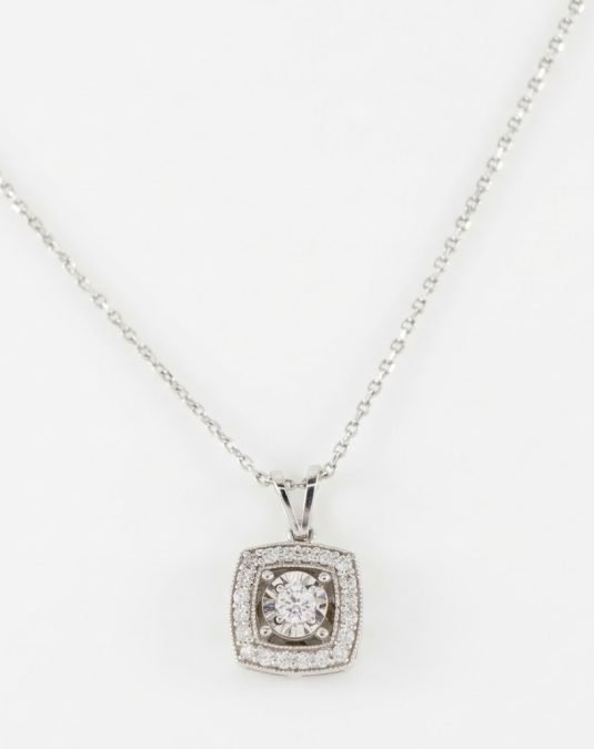Celestia Cushion White Gold Lab-Grown Diamond Jewelry Set