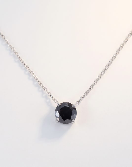 Noctelle Black Lab Moissanite White Gold Jewelry Set