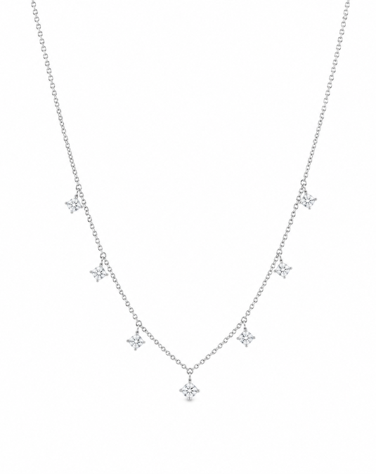 Celeste Drop 18K White Gold Lab-Grown Diamond Necklace