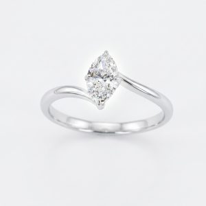 Marquise Bypass Lab-Grown Diamond Ring