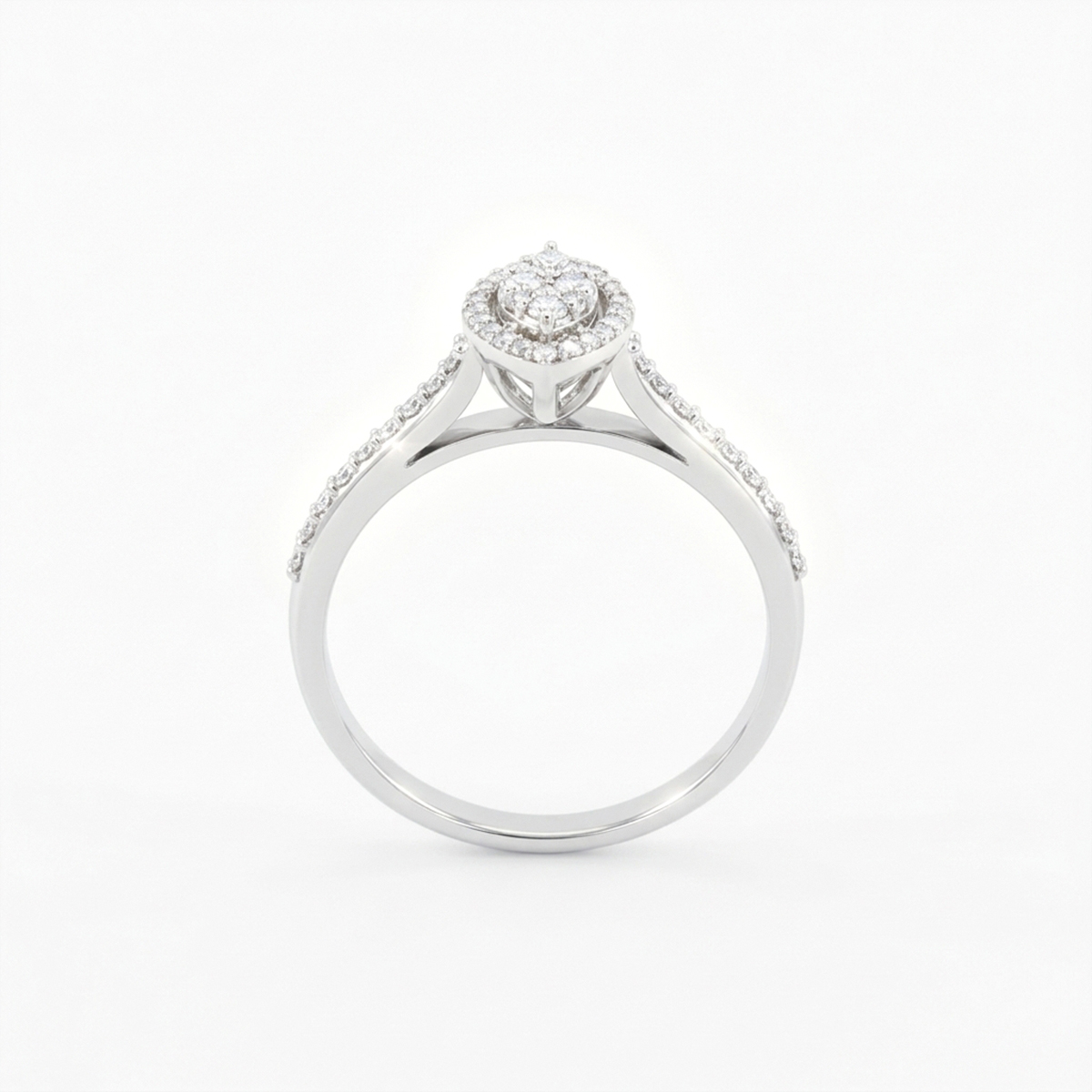 Marquise Halo Cluster Ring - Image 2