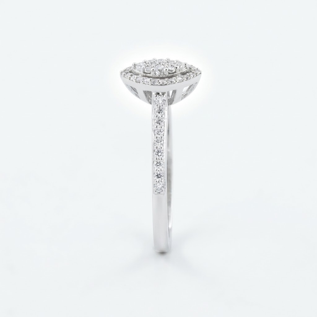 Marquise Halo Cluster Ring - Image 3